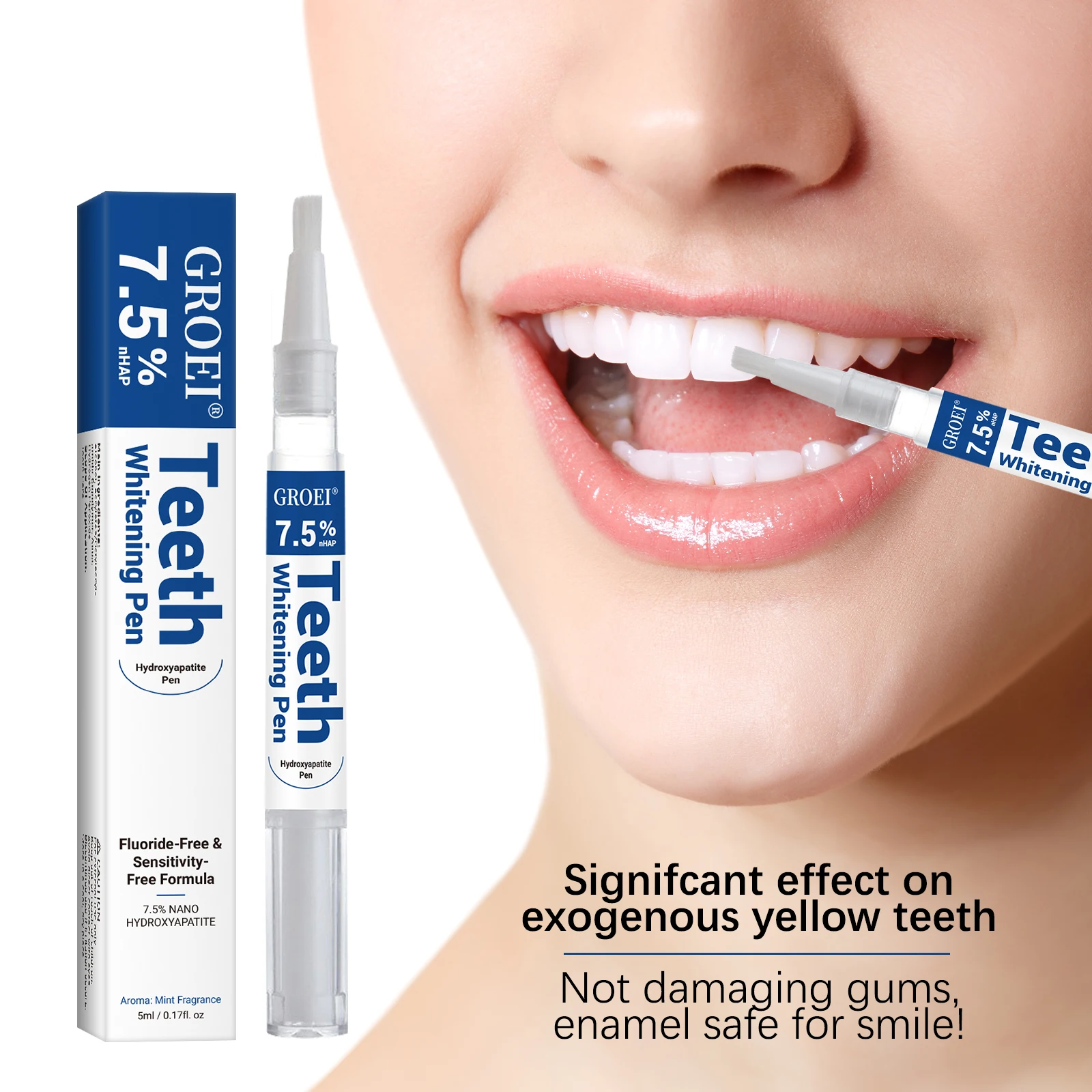 Teeth Whitening Pen - هيدروكسياباتيت تبييض الأسنان القلم المبهر الأبيض