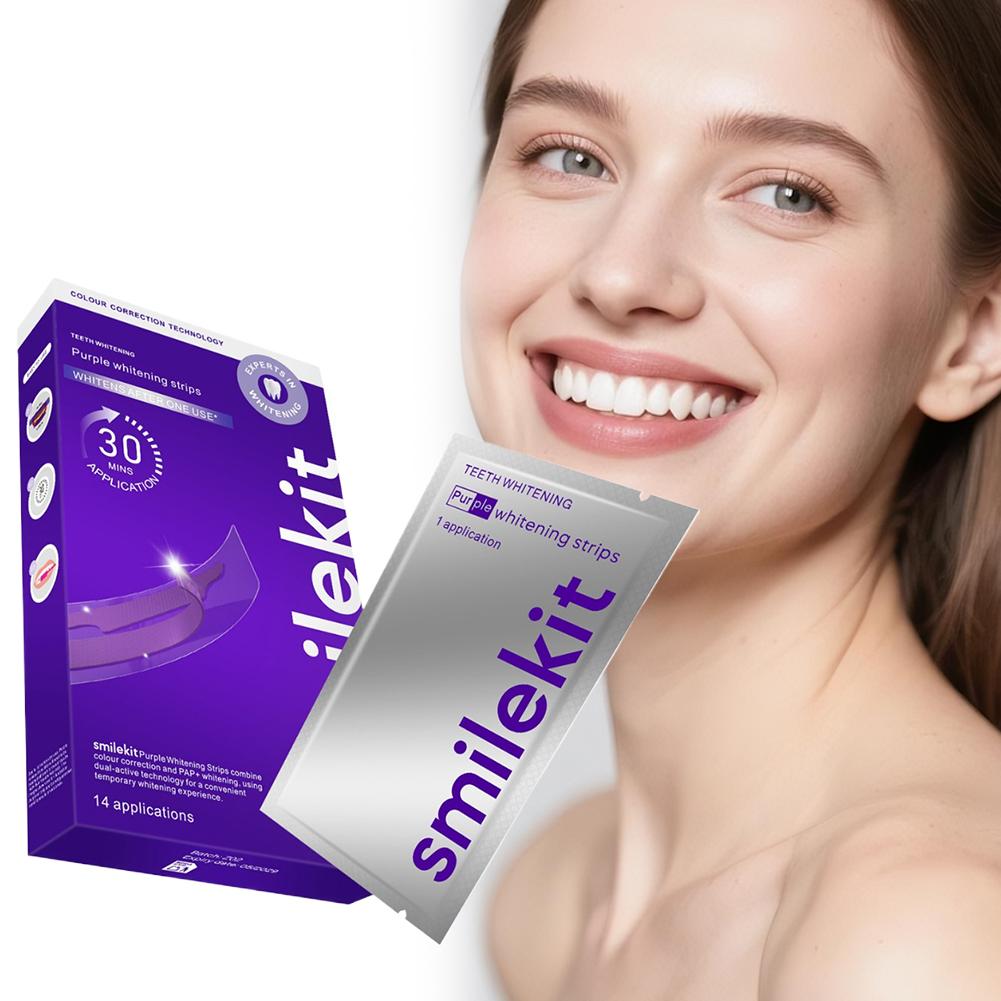 Teeth Whitening Strips Crest - 42 زوجًا من شرائط تبييض الأسنان