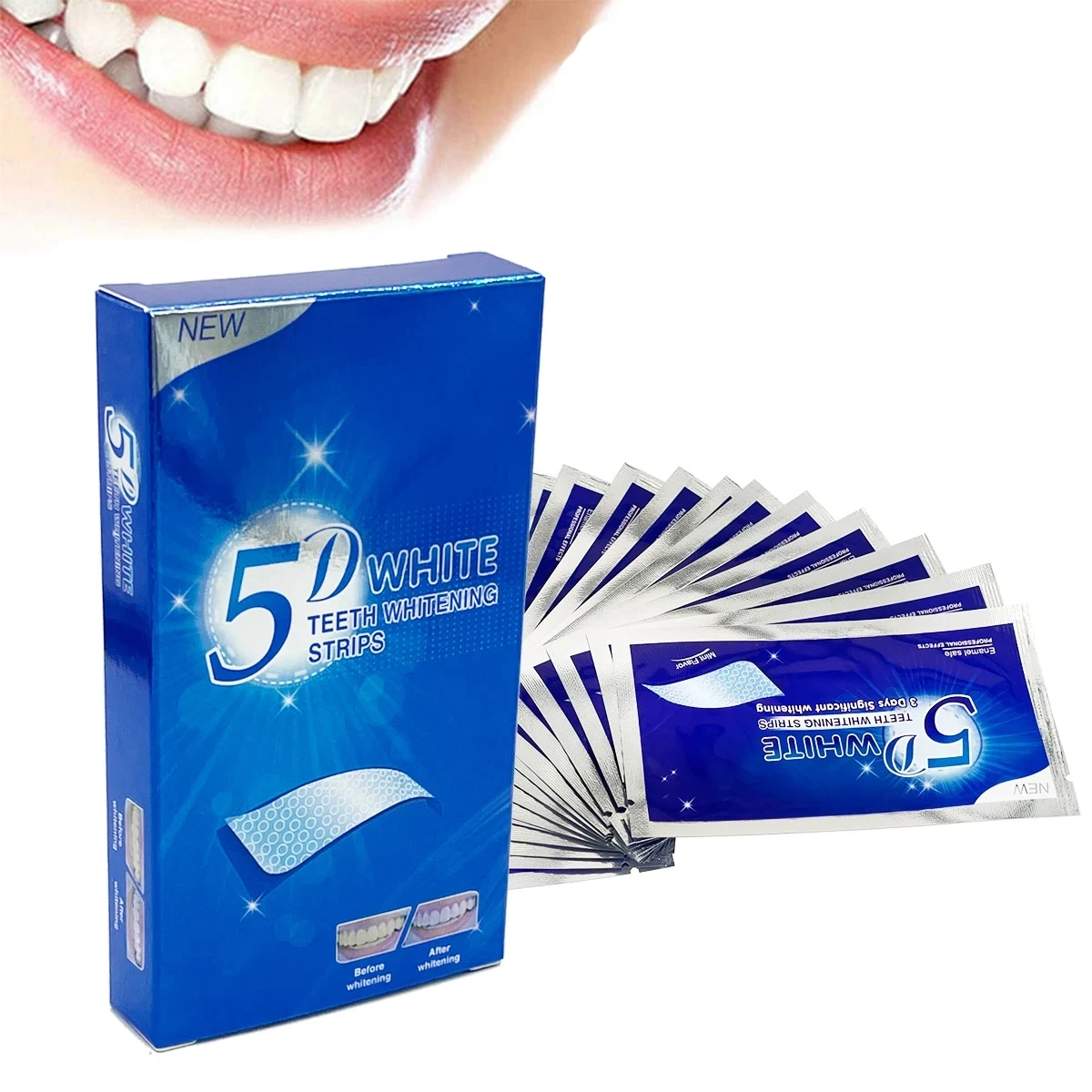 شرائط تبييض الأسنان البيضاء لل - مراجعة Teeth Whitening Strips Crest وسعره