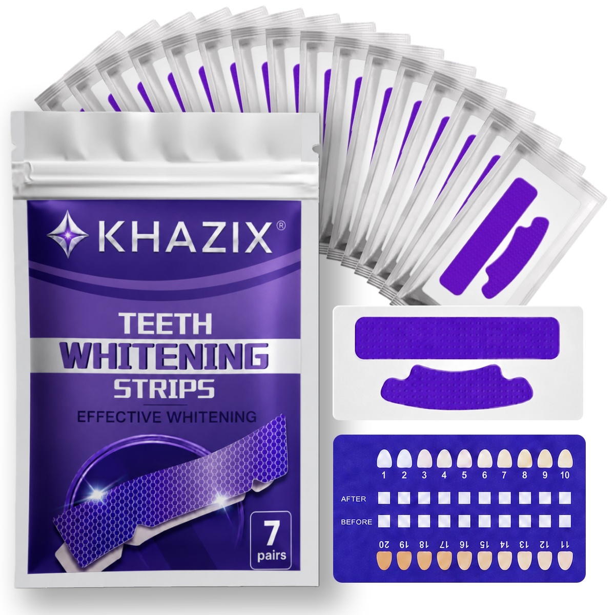 1/7 أزواج من شرائط تبييض الأسن - مراجعة Teeth Whitening Strips Crest وسعره