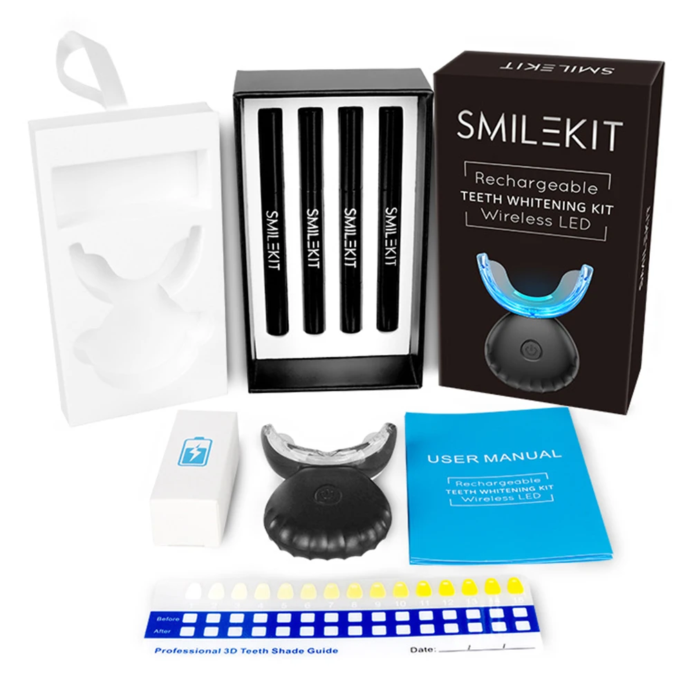 طقم تبييض الأسنان صغير 16 LED  - مراجعة Teeth Whitening Pen وسعره