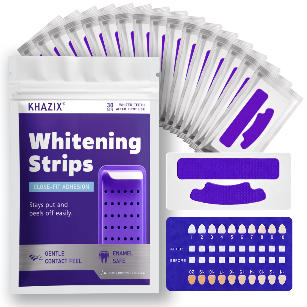 7 قطع من شرائط تبييض الأسنان ل - مراجعة Teeth Whitening Strips Crest وسعره