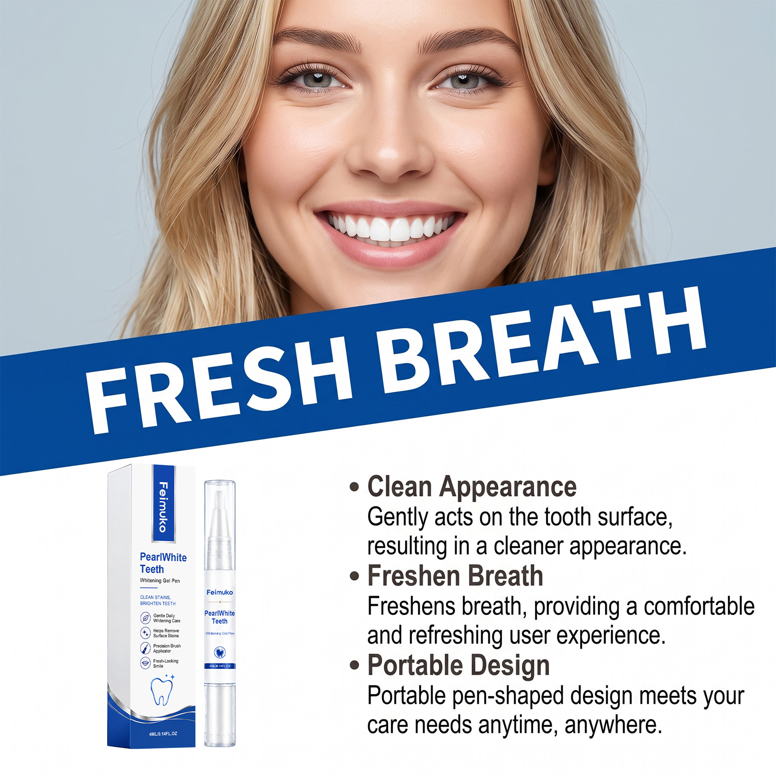قلم جل تبييض الأسنان المحمول ل - مراجعة Teeth Whitening Pen وسعره